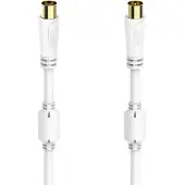 Ginza.se Antenna Cable, Coax Plug - Coax Socket, gold-plated, 1.5 m, 100 dB
