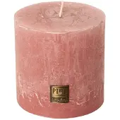 Ptmd stompkaars rustiek roze 10x10x10cm