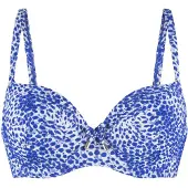 Lingadore Bikinitop blauw / natuurwit