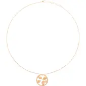 Orphelia Dames 925 Sterling Zilveren Ketting met Hanger - Roze ZH-6023/1