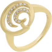 Orphelia Dames 925 Sterling Zilveren Ring - Goud ZR-7084/2