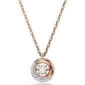 Swarovski 'Dextera' Damesgouden Geplateerde Metalen Ketting - Roze 5692257