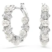 Swarovski Oorbellen 'Matrix' zilver / transparant