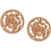 Orphelia 'Fiore' Dames 925 Sterling Zilveren Oorbellen - Roze ZO-7079/1