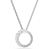 Swarovski Ketting 'Matrix' zilver / parelwit