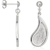 Orphelia Vrouwen 925 Zilveren Dangle Oorbellen - Zilver ZO-5060