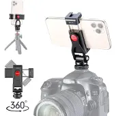 Ulanzi ST-10 360 graden draaibare telefoonhouder met 2 cold shoes