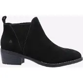 Hush puppies Isobel Leren Dames Zwarte Laarzen