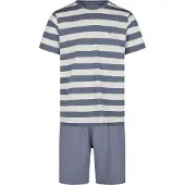Phil&Co. Pyjama kort 'Lounge Dreams' grijs / wit