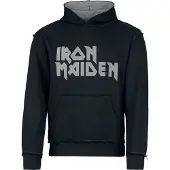 Iron Maiden Trui met capuchon - Logo - S tot L - voor Mannen - zwart-grijs | Maat S