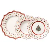 Villeroy & Boch Toy's Delight Bord Pak Van 12 - Kerstborden Porselein White - 14-8585-8816