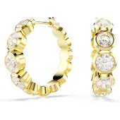 Swarovski 'Imber Organic' Dames Vergulde Metalen Hoepel Oorbellen - Goud 5711483