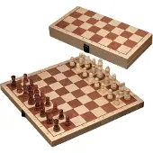 Philos Schaak Kassette Met Randbeschrijving Veld 42 mm, Koningshoogte 76 mm