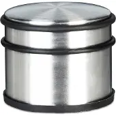 Relaxdays Deurstopper XL 1 kg deurstop rvs look, deurpuffer verchroomd zilver