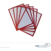 Sam Creative Whiteboard Magneetvenster A4 rood set 5 stuk