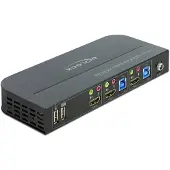 DeLOCK 2x HDMI KVM-switch 4K 60 Hz met USB 3.0 en audio