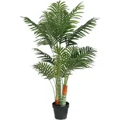 vidaXL Kunstpalmboom met 3 stammen 120 cm polypropeen groen
