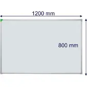 Franken Whiteboard U-Act!Line - gelakt - B 1200 x H 800 mm - met opbergbak
