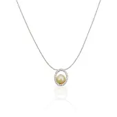 Orphelia Dames 925 Sterling Zilveren Ketting met Hanger - Zilver PEN-1992