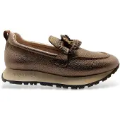 Hispanitas Dames Leren mocassins Kansas Bolero taupe (39), Leer, Plat, 1 tot 3 cm, Geen, Casual HI254238