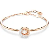 Swarovski 'Dextera' Dames Gouden Geplateerde Metalen Armband - Roze 5692259