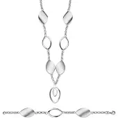 Orphelia Dames 925 Sterling Zilveren Set: Armband + Oorbellen - Zilver SET-020
