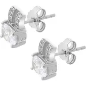 Orphelia 'Alena' Dames 925 Sterling Zilveren Stud Oorbellen - Zilver ZO-7122