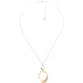Orphelia 'Isotta' Dames 925 Sterling Zilveren Ketting met Hanger - Zilver/Roze ZK-7192