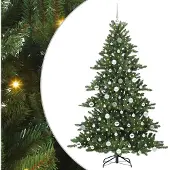 vidaXL Kunstmatige Hinged Kerstboom Groen 180 cm PVC en Staal