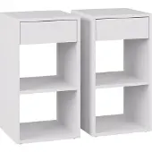 Vicco Dany Nachtkastje – Set van 2 Wit