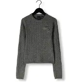 NIK&NIK Meisjes Tops & T-shirts Xia Cable Top - Grijs - Maat 164