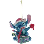 Lilo & Stitch - Disney Kerstballen - Stitch Unwrapping Christmas Gift Kersthanger - voor Geen - meerkleurig - Maat Standard