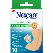 3M Nexcare Ultra Stretch Comfort Flexible Band pleister | 4-Way stretch | Gewatteerd | Op maat knipbaar | 6cm x 10cm 10 St Pleister