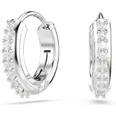Swarovski Oorbellen 'Matrix' zilver / transparant