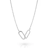 Orphelia 'Roos' Dames 925 Sterling Zilveren Ketting - Zilver ZK-7561