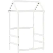 vidaXL Kinderbedhuisje 118x70x176,5 cm massief grenenhout wit