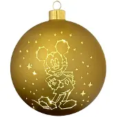 Disney verlichte kerstbal Mickey stars - 15 cm