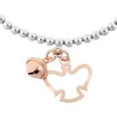 Orphelia Dames 925 Sterling Zilveren Armband - Zilver/Roze ZA-7111
