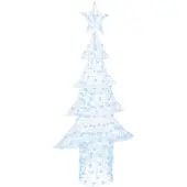 vidaXL Kerstboom 240 LED's Koudwit 180 cm Acryl