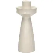 Pomax Tierno kandelaar D7.8cm H18.2cm gebroken wit