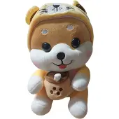 Kawaii Shiba Inu - Knuffel 25 cm - Bubble Thee Geel