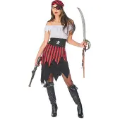 Vegaoo - Piraten zeerover outfit voor vrouwen