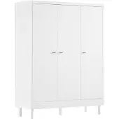 Vipack Kledingkast Forrest - 3 Deuren - Massief Beukenhout - Wit