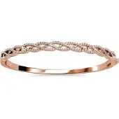 MYC Paris Gevlochten armbanden - Roségoud en kristal