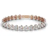 MYC Paris Prinsessenarmbanden - Roségoud en kristal