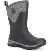 Muck Laarzen Arctic Ice Mid AGAT Rubber Zwart/Grijs Geometrische Wellington Laarzen
