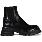 Alexander McQueen Wander Chelsea Laarzen Zwart