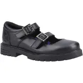 Hush puppies Ella Junior Meisjes Zwart Leren Schoenen