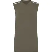 Plein sport Shirt olijfgroen / wit