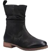 Hush puppies Emilia Leren Vrouwen Laarzen Zwart
